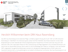 Tablet Screenshot of drk-haus-ravensberg.de